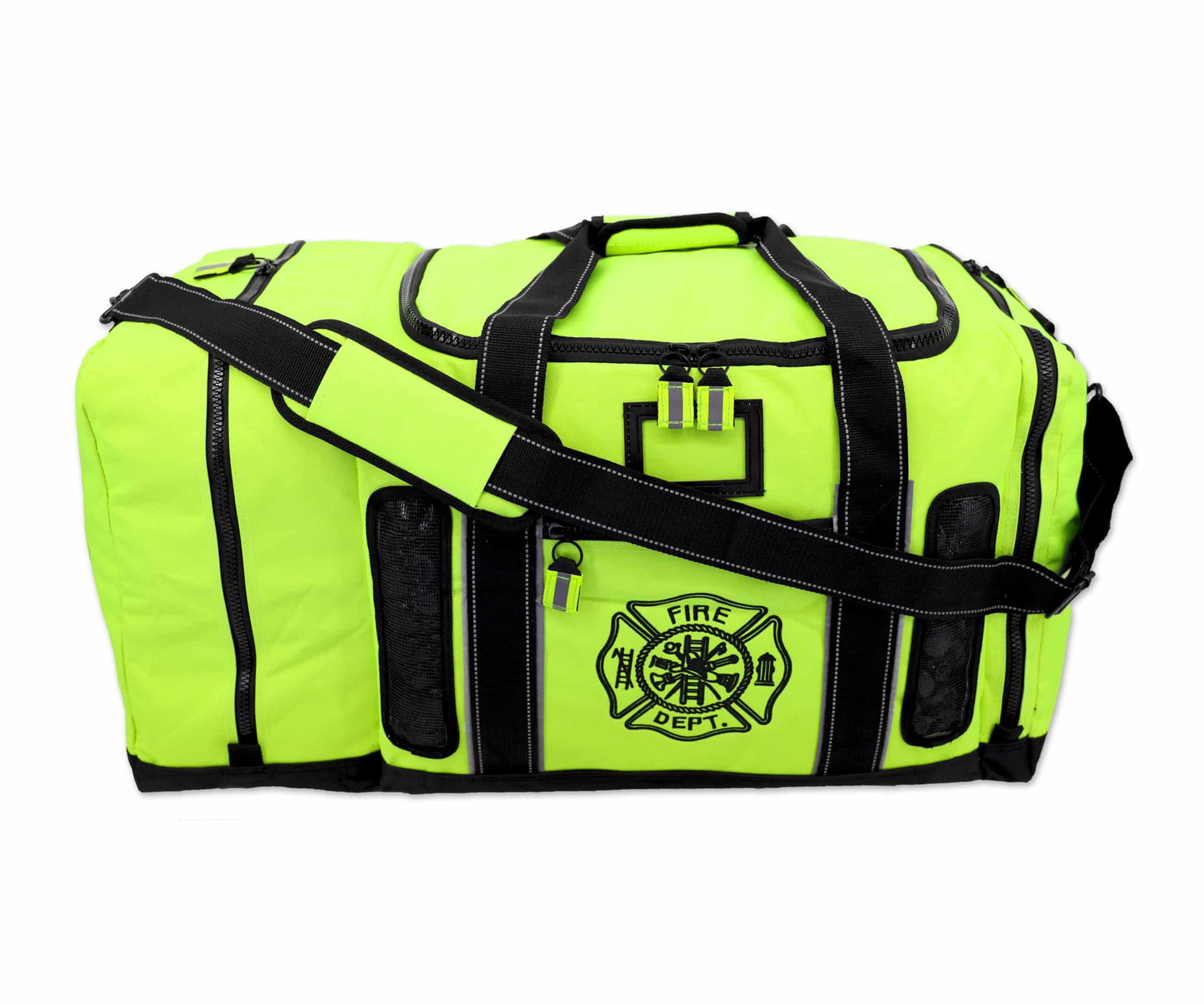 Quad Vent Step-In Turnout Gear Bag – Hi-Vis Fluorescent Yellow