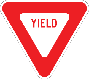 Yield - R1-2 - 24" x 24"