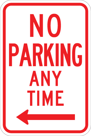 No Parking XXX - R7-1 - 12" x 18"